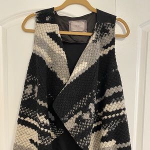 Multicolored mixed wool vest